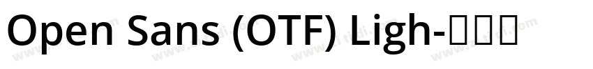 Open Sans (OTF) Ligh字体转换